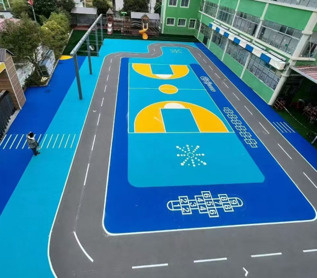 西安市健身步道混合型塑胶跑道 - 厂家